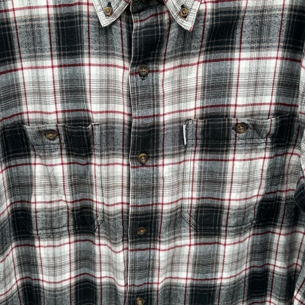 Carhartt heritage plaid relaxed fit men gorpcore outdoor cotton flannel. LARGE - Picture 4 of 11